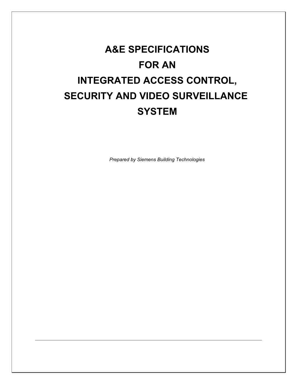 Security and Video Surveillance