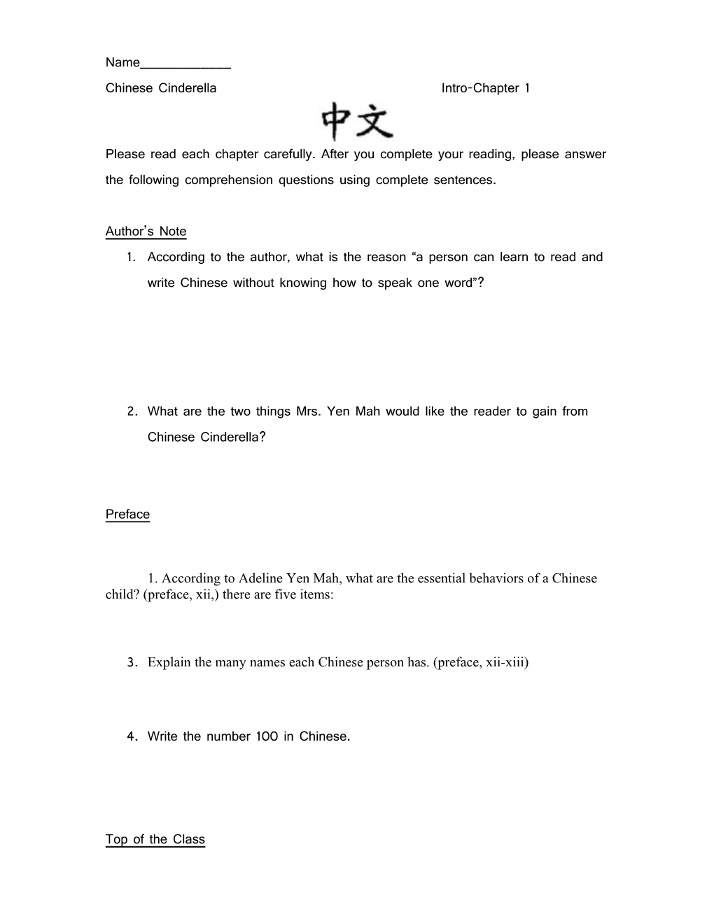Chinese Cinderellaintro-Chapter 1