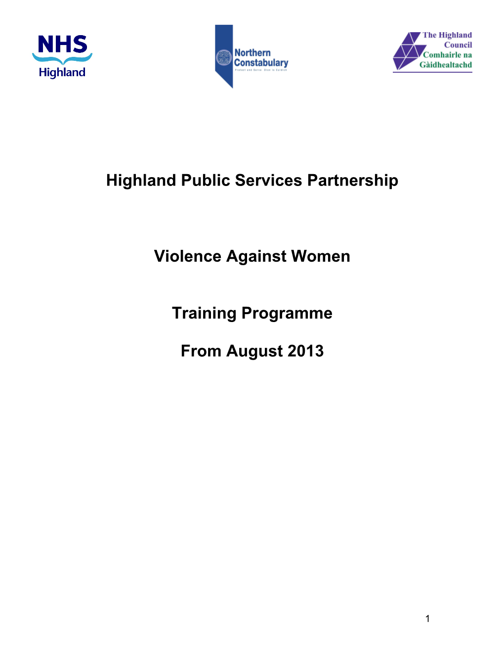 Highland Public Services Partnership