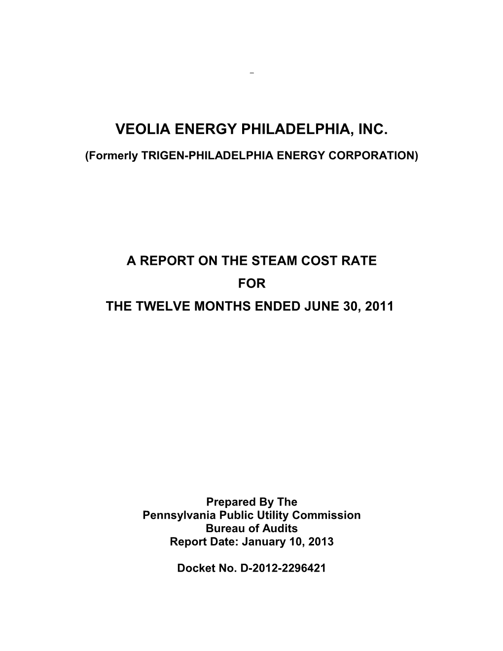 Trigen-Philadelphia Energy Corporation