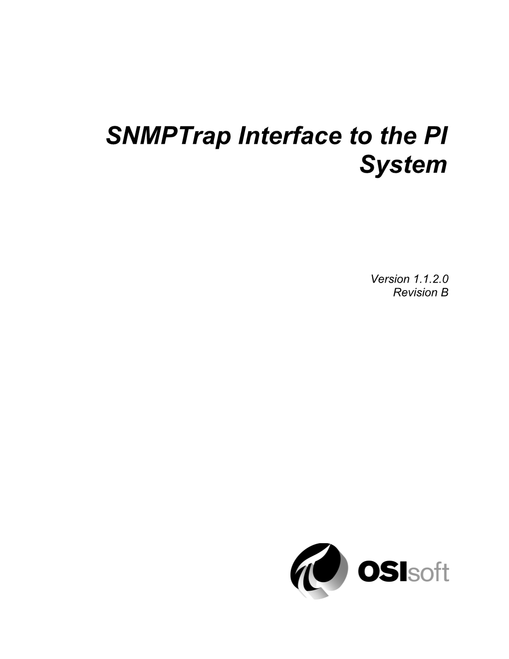 Snmptrap Interface to the PI System