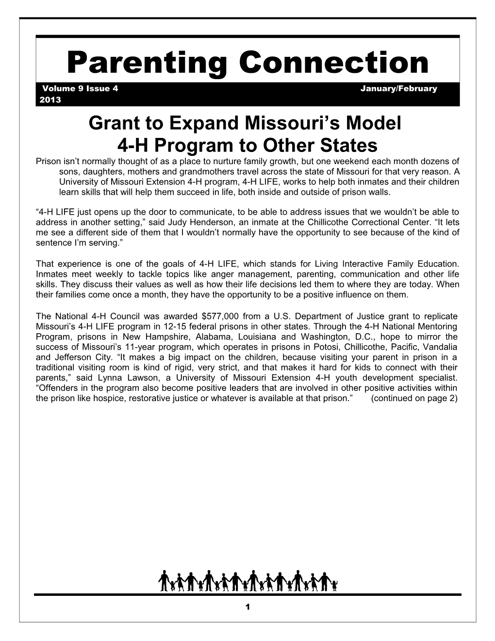 Grant to Expand Missouri S Model
