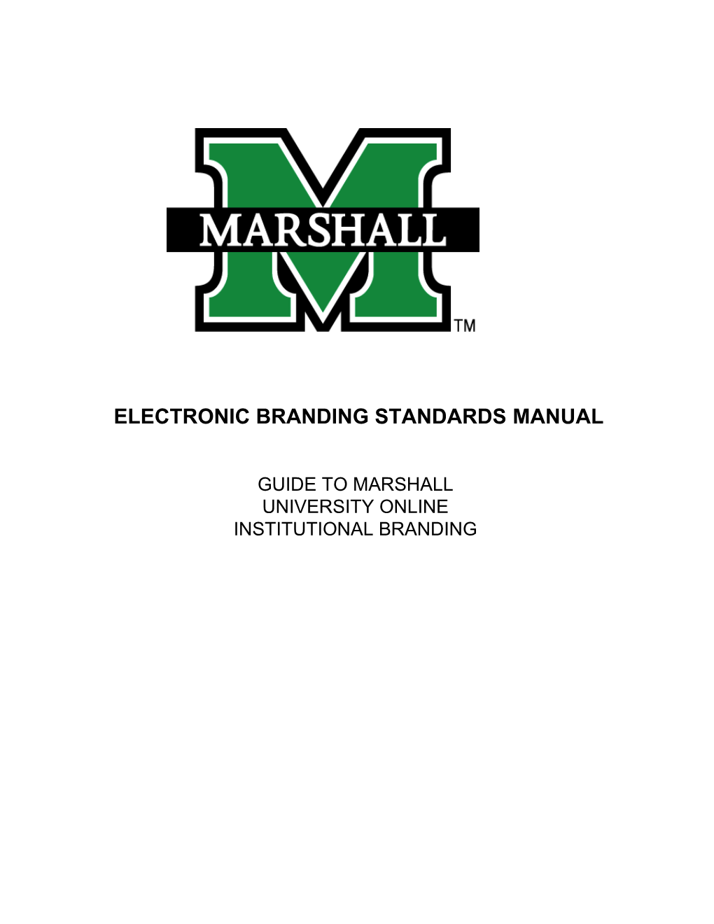 Electronic Branding Standardsmanual