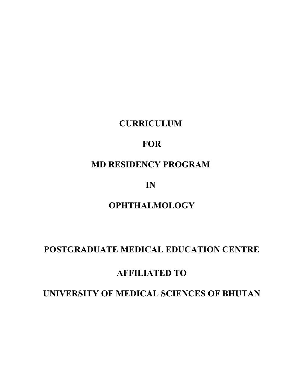 Postgraduate Medical Education Centre