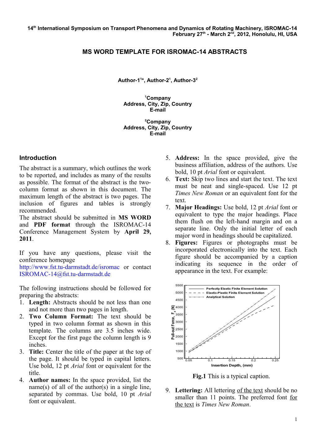 14Th International Symposium on Transport Phenomena and Dynamics of Rotating Machinery