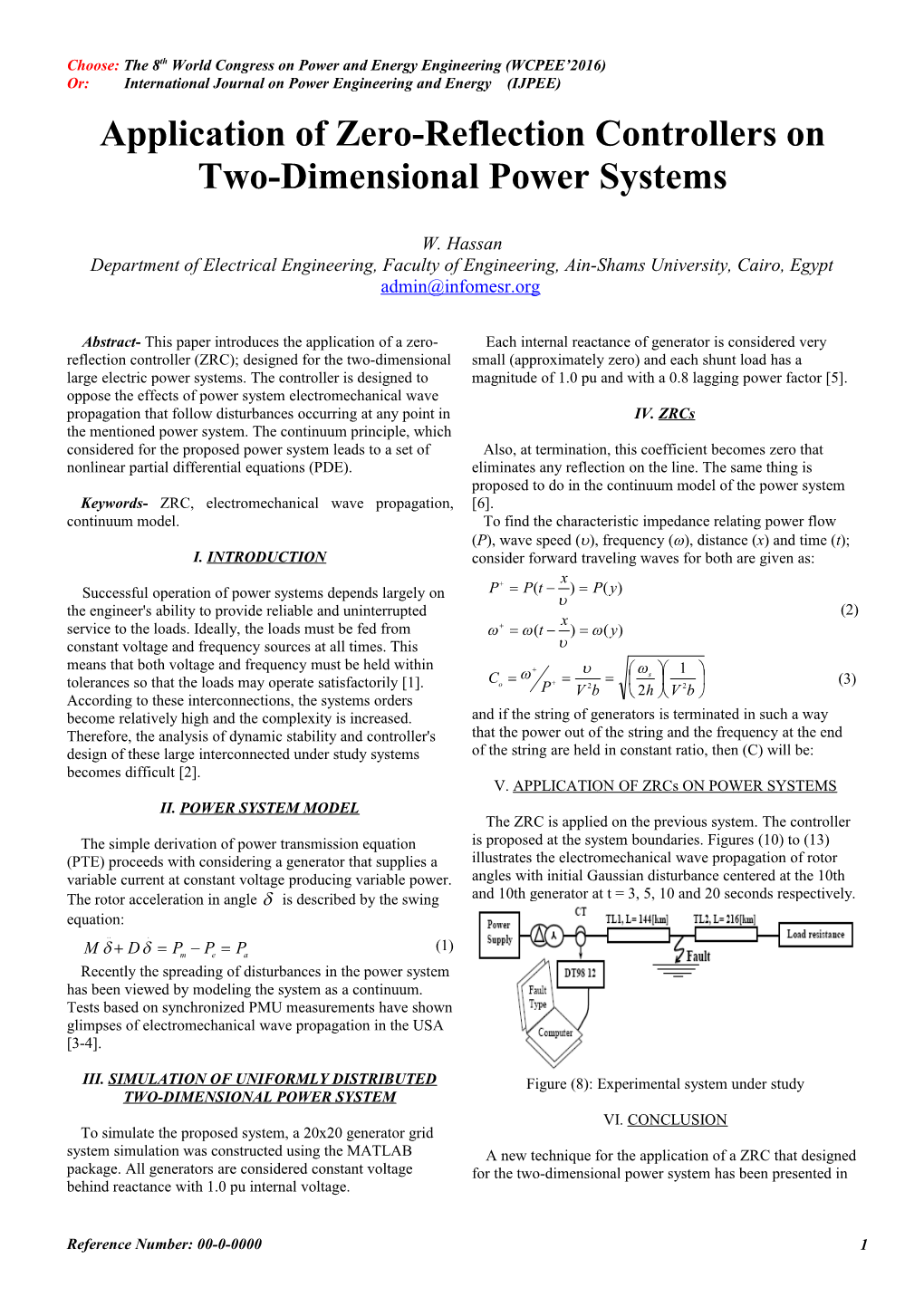 This Paper Introduces a New Design of a Zero-Reflection Controller (ZRC); Designed Specially