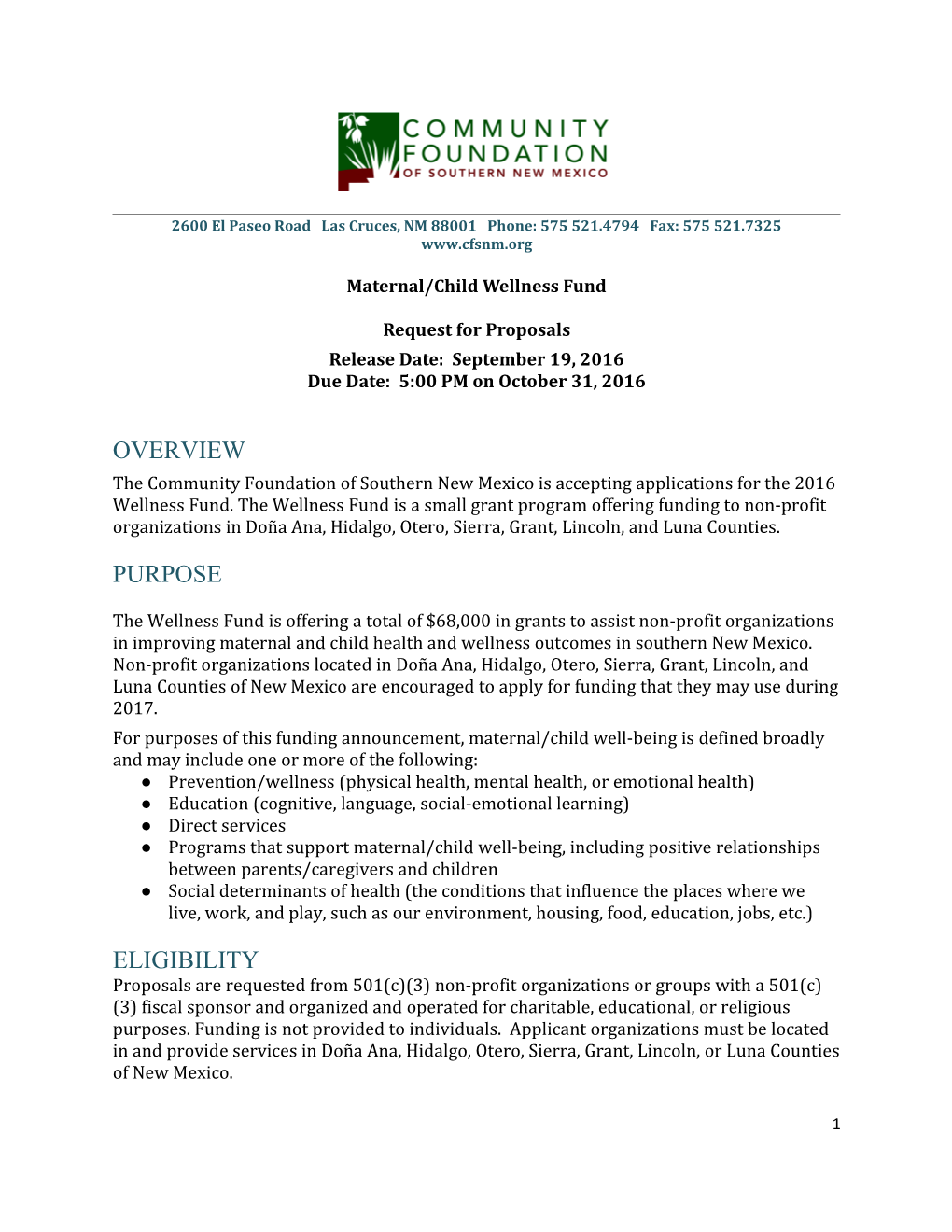 Community Foundation of Southern New Mexico