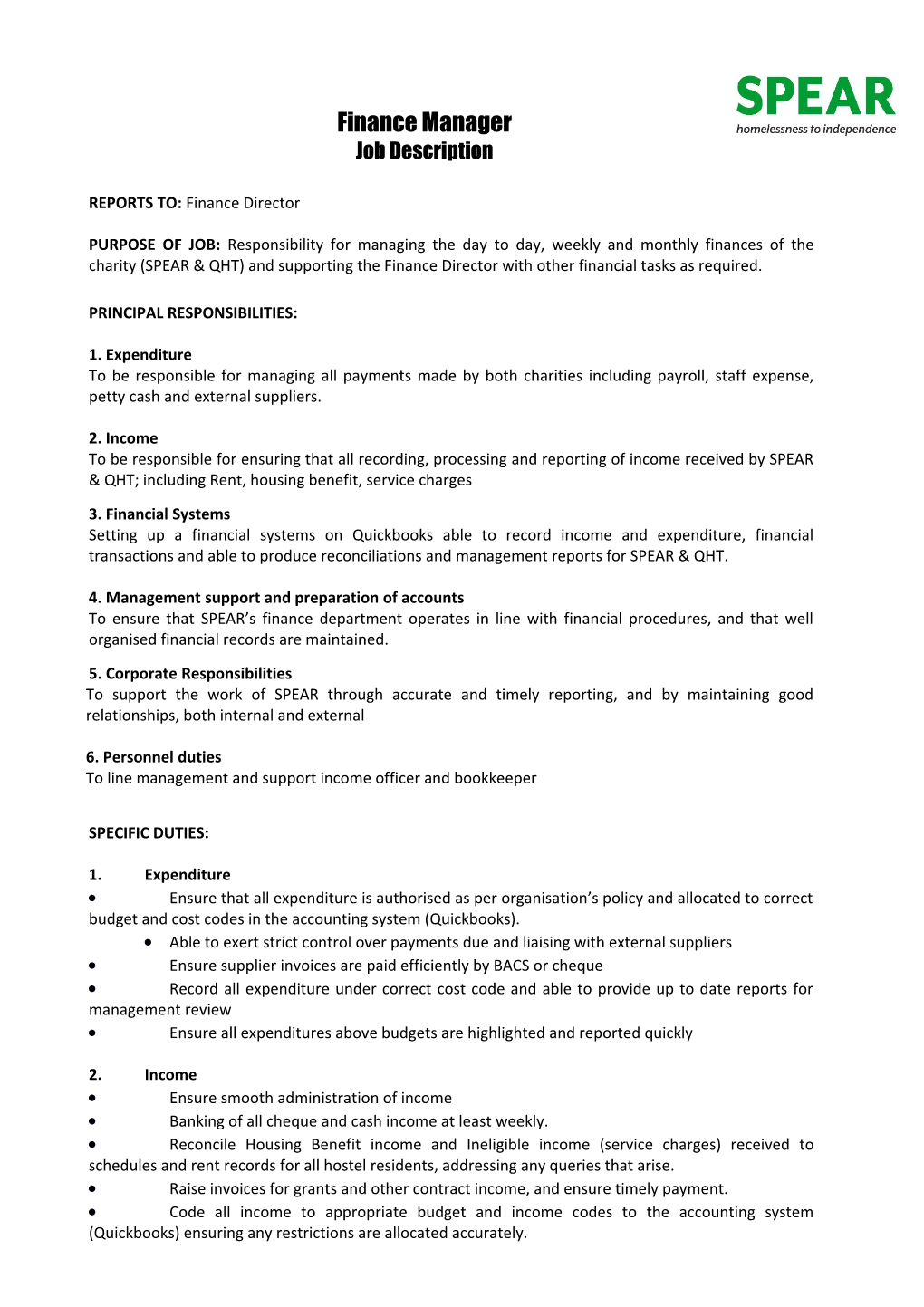 Financial Controller - Job Description