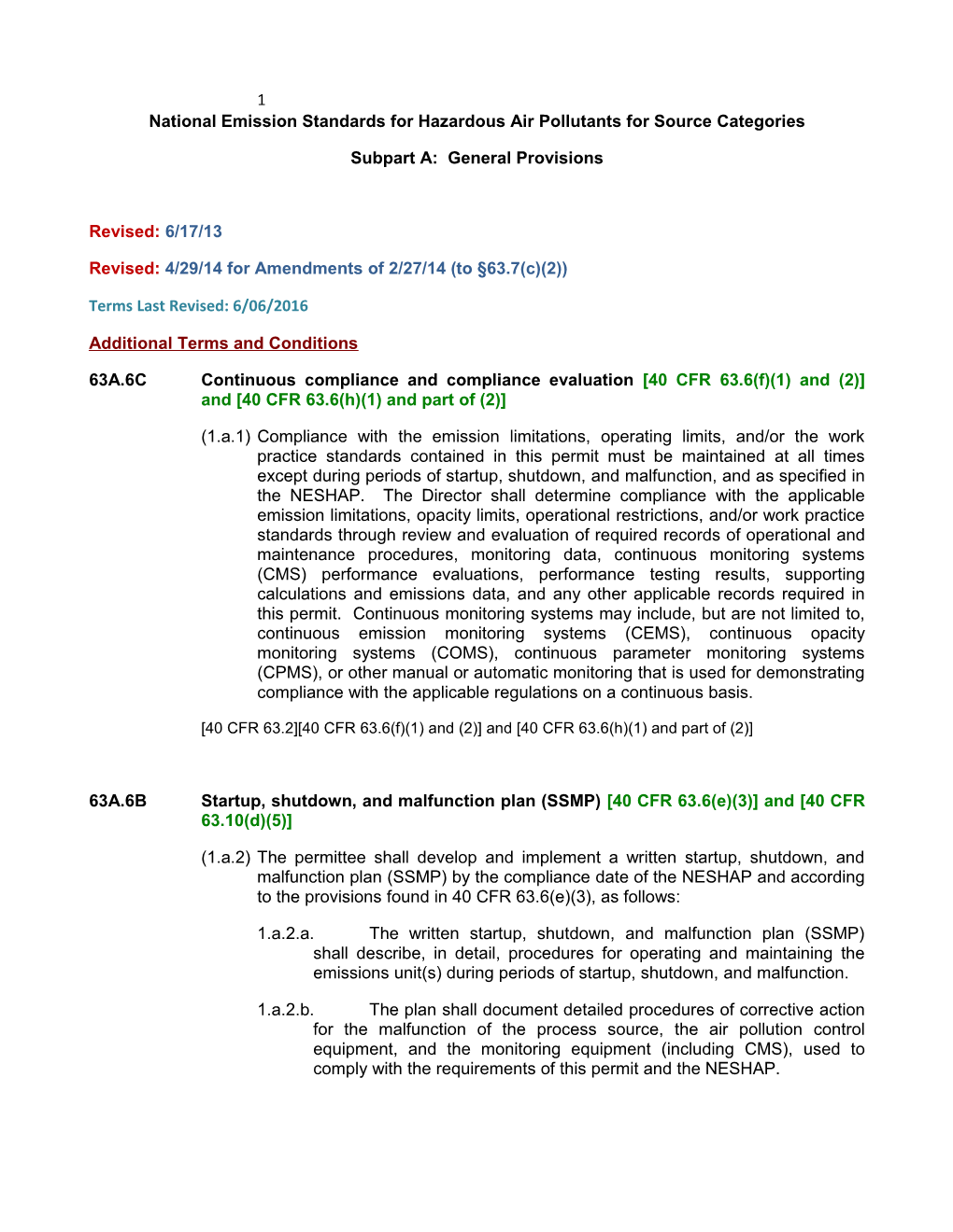 National Emission Standards for Hazardous Air Pollutants for Source Categories