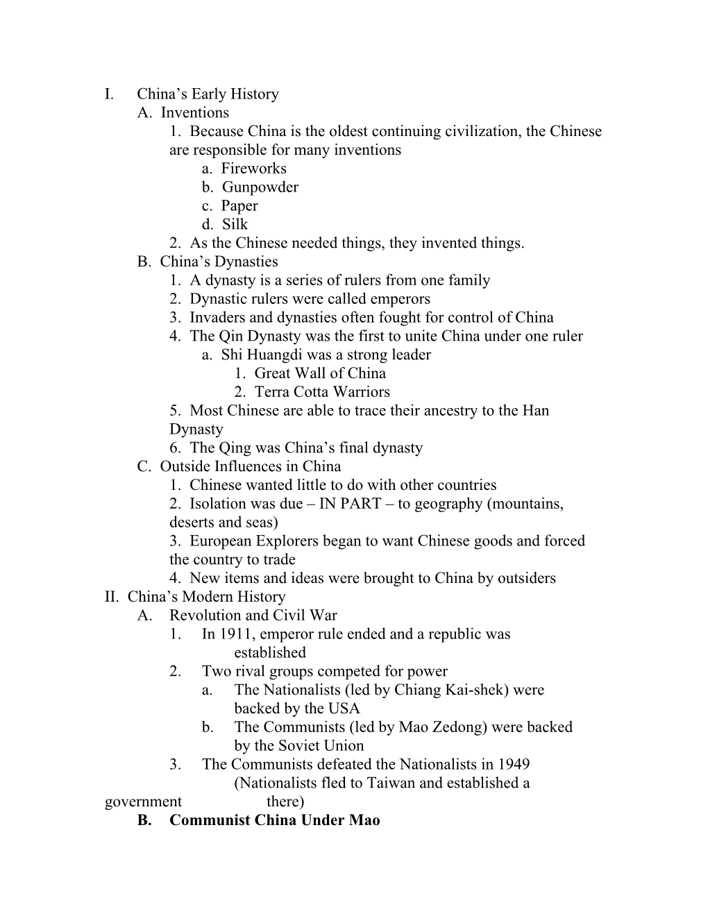 2. As the Chinese Needed Things, They Invented Things