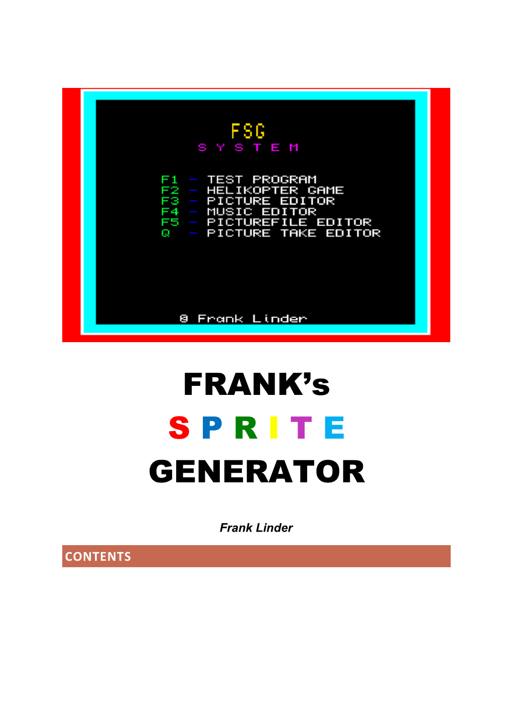 The Frank Sprite Generator