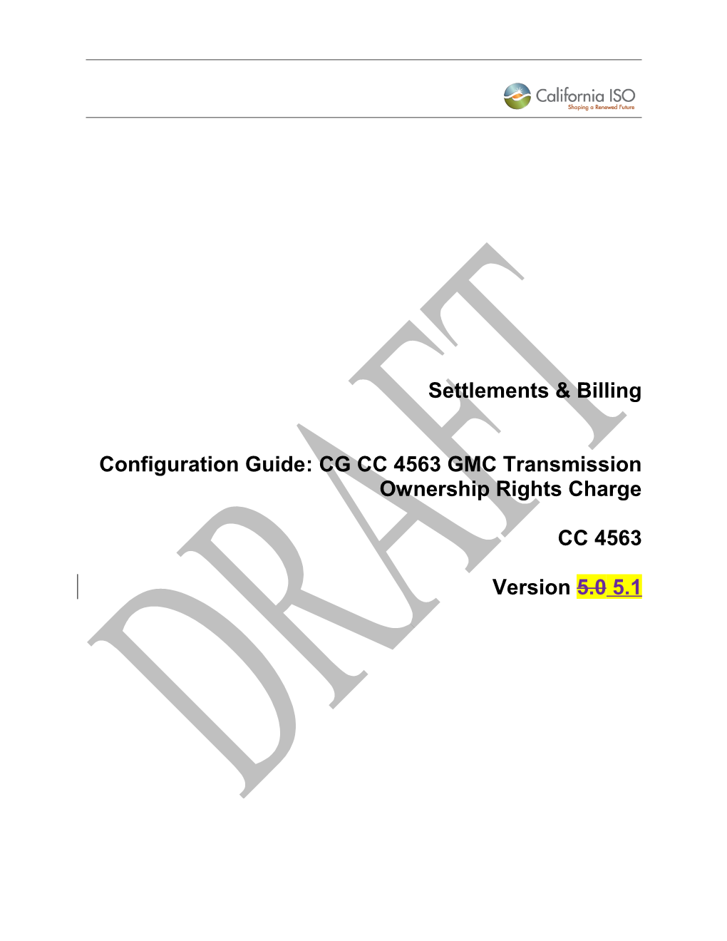 CG CC 4563 GMC Transmission Ownership Rights Charge
