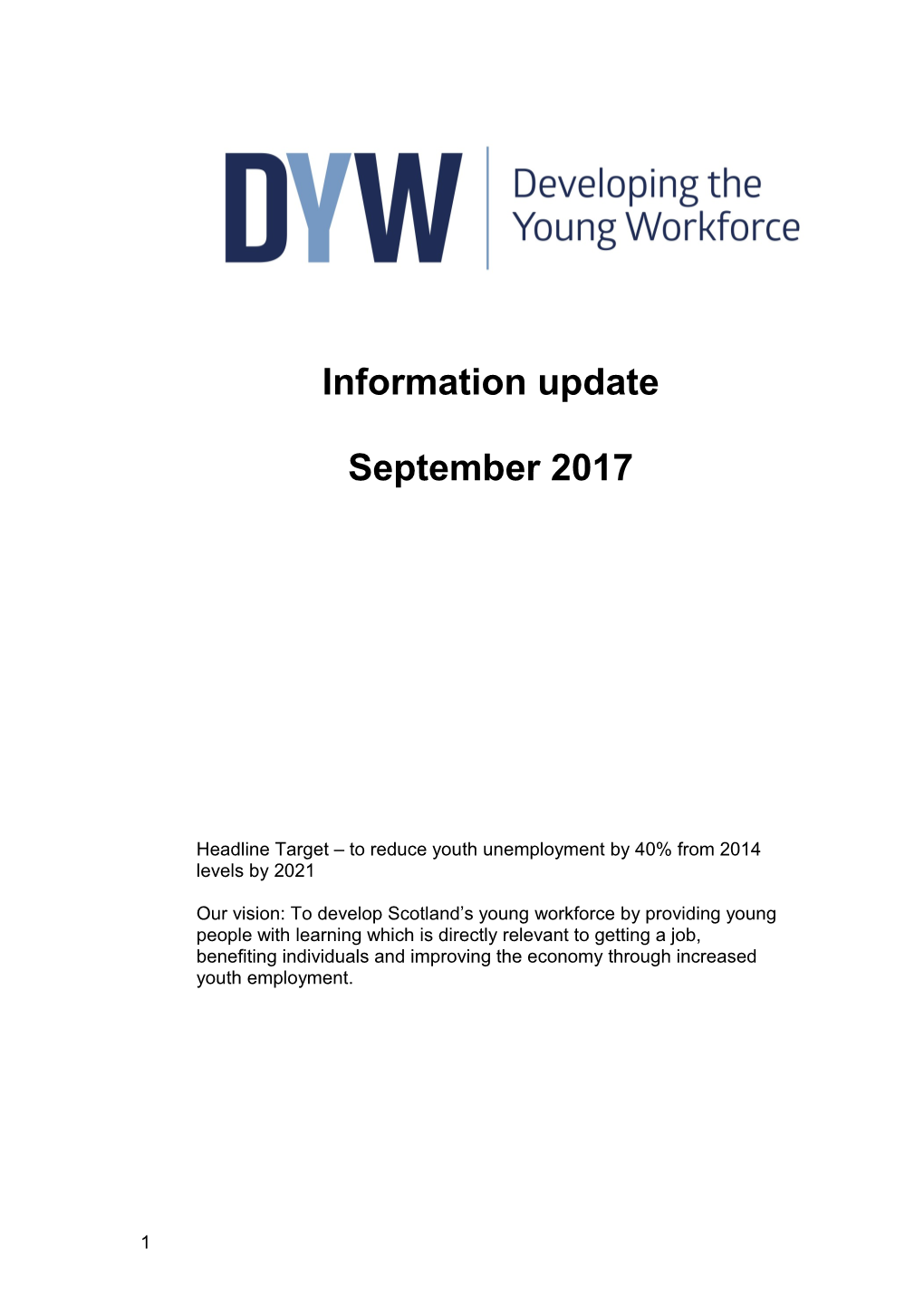 Word File: DYW Information Update - September 2017