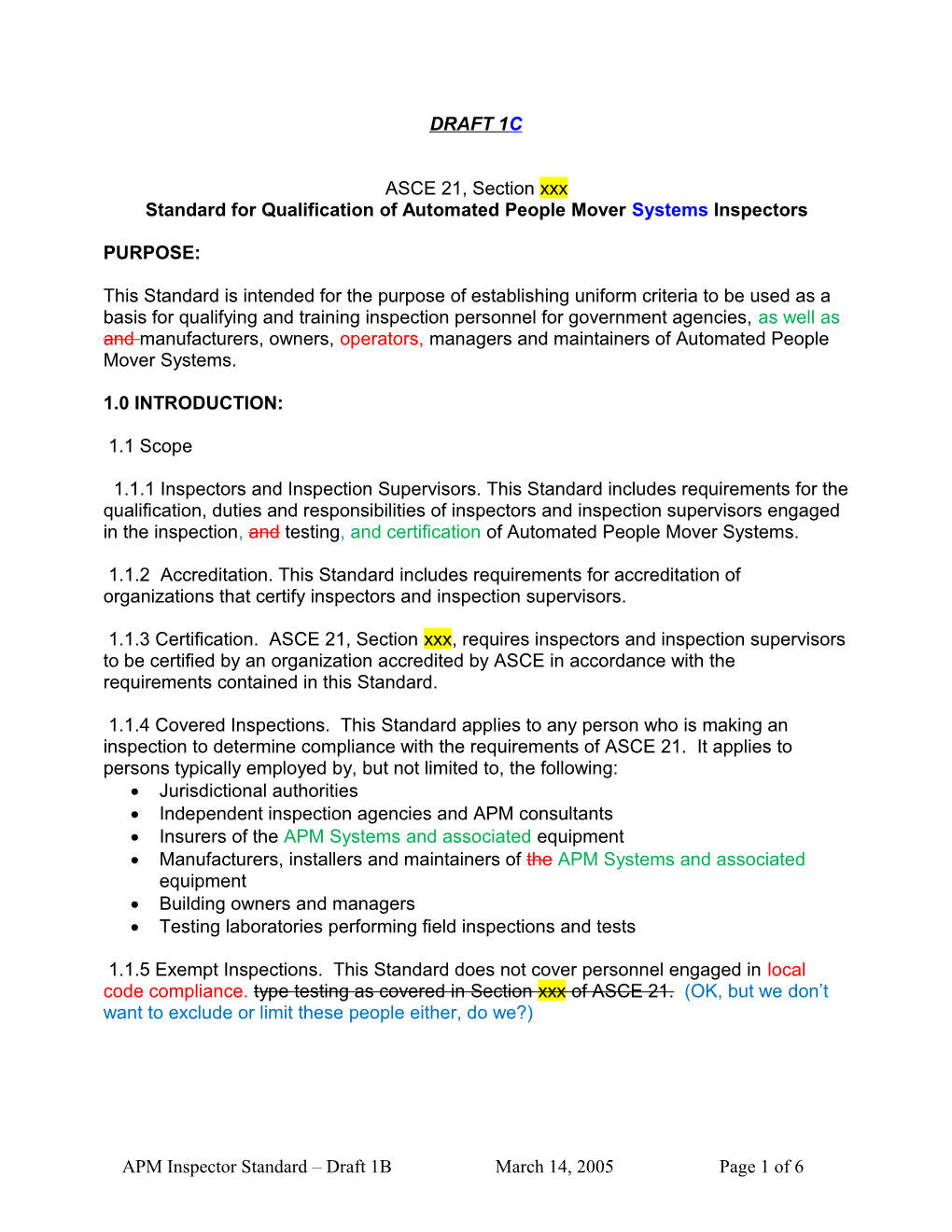 Standard for Qualification Ofautomated People Mover Systemsinspectors