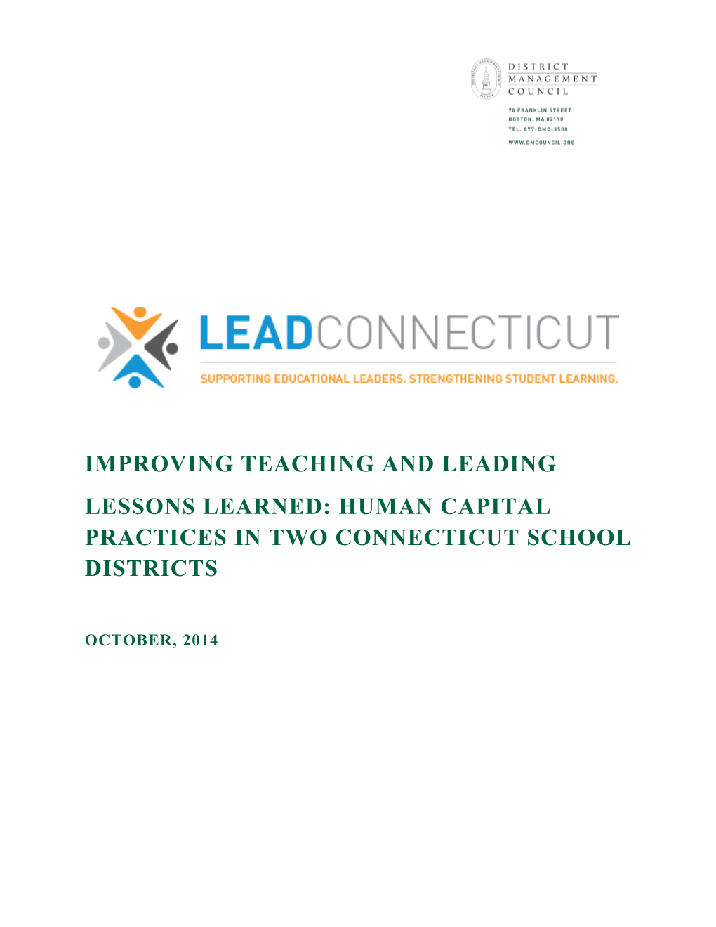 Improving Teaching and Leading