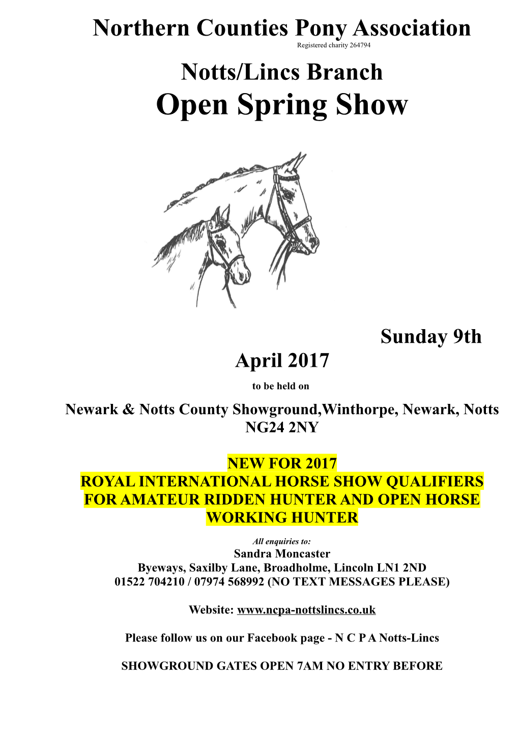 Northern Counties Pony Association