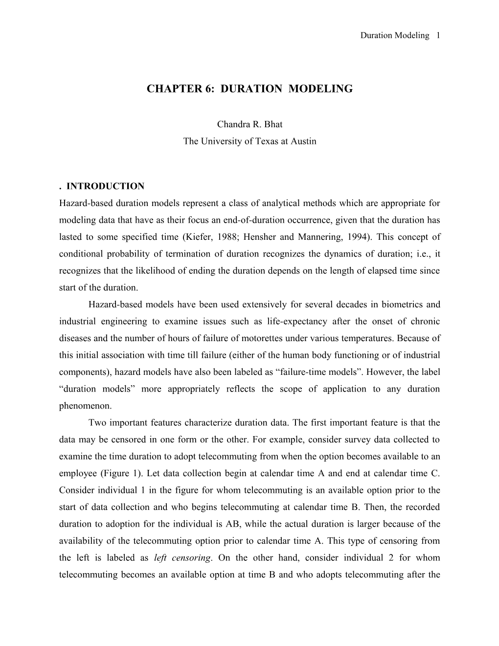 Chapter 6: Duration Modeling
