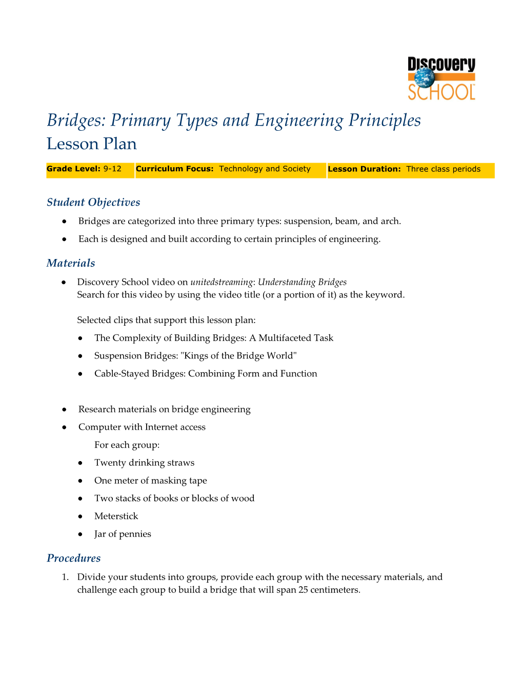 Bridges Primary Types and Engineering Principles