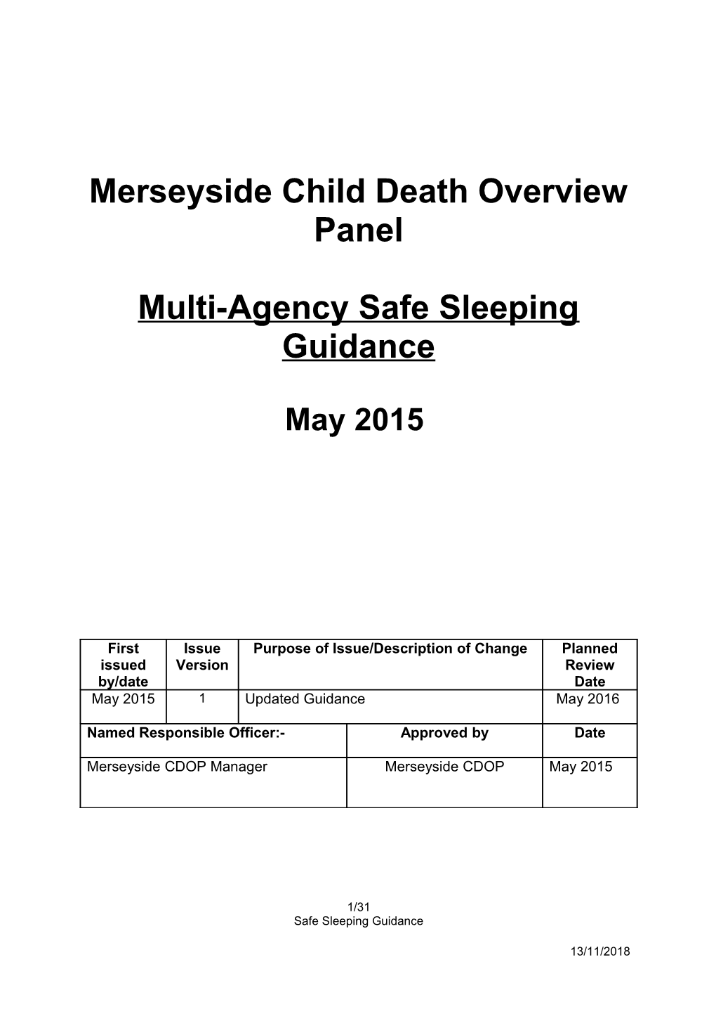 Merseyside Child Death Overview Panel