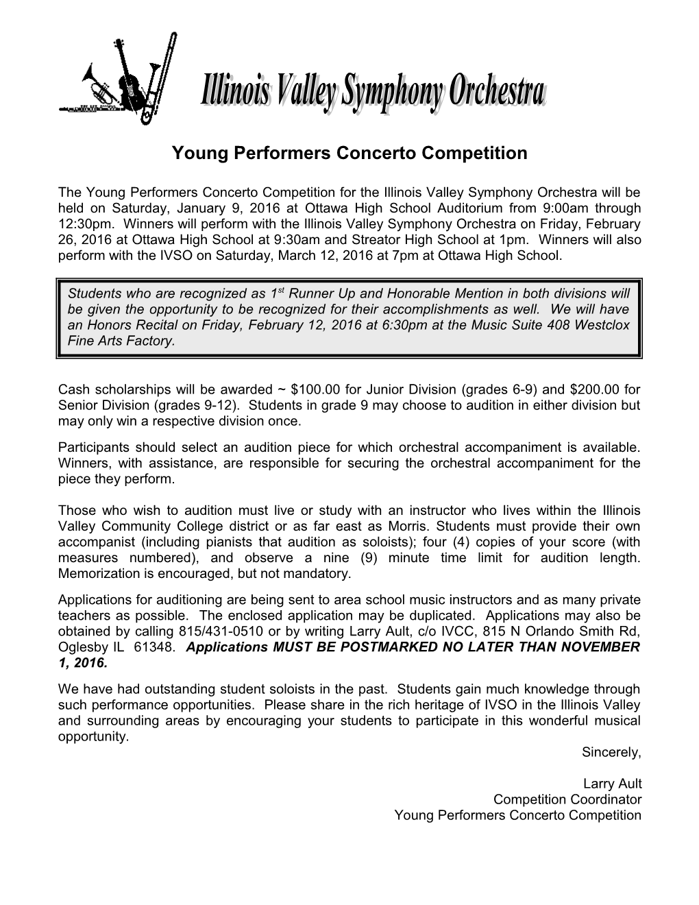 Young Performers Concerto Competition
