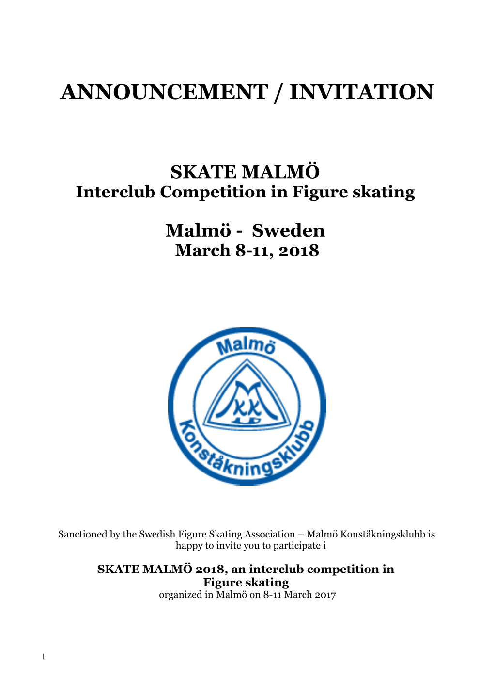 Interclub Competition in Figure Skating