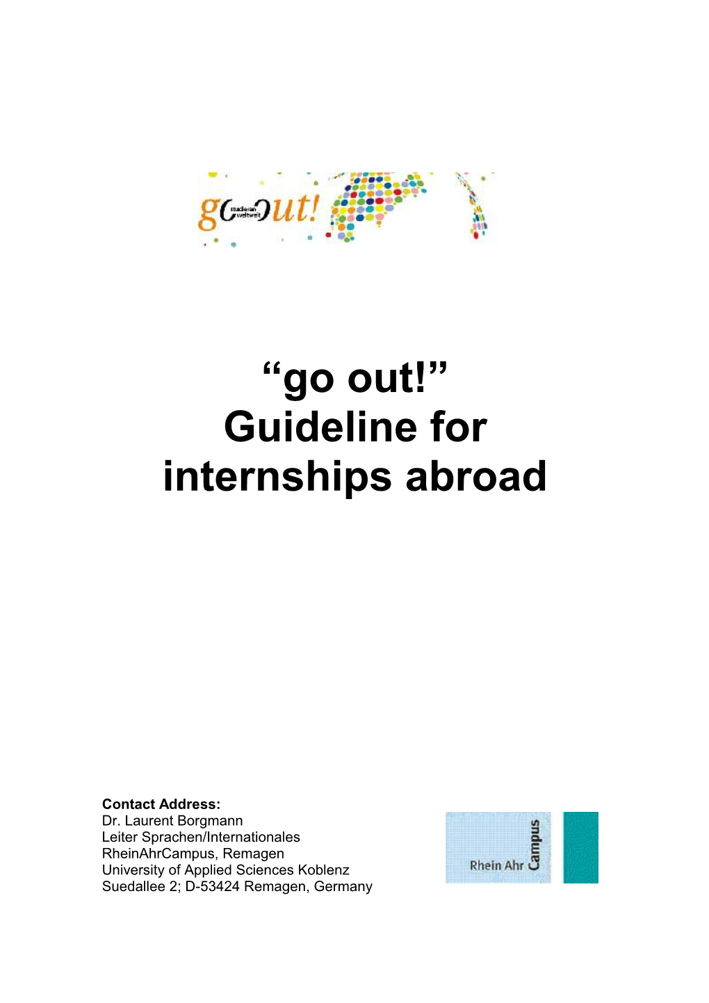 Guideline for Internships Abroad