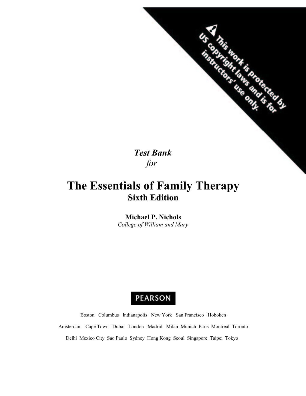 The Essentials of Family Therapy