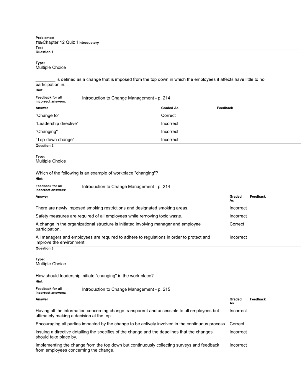 Problemset Titlechapter 12 Quiz 1Introductory Text