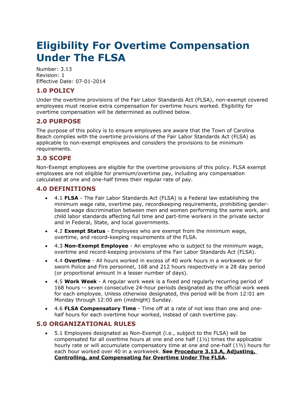 Eligibility for Overtime Compensation Under the FLSA