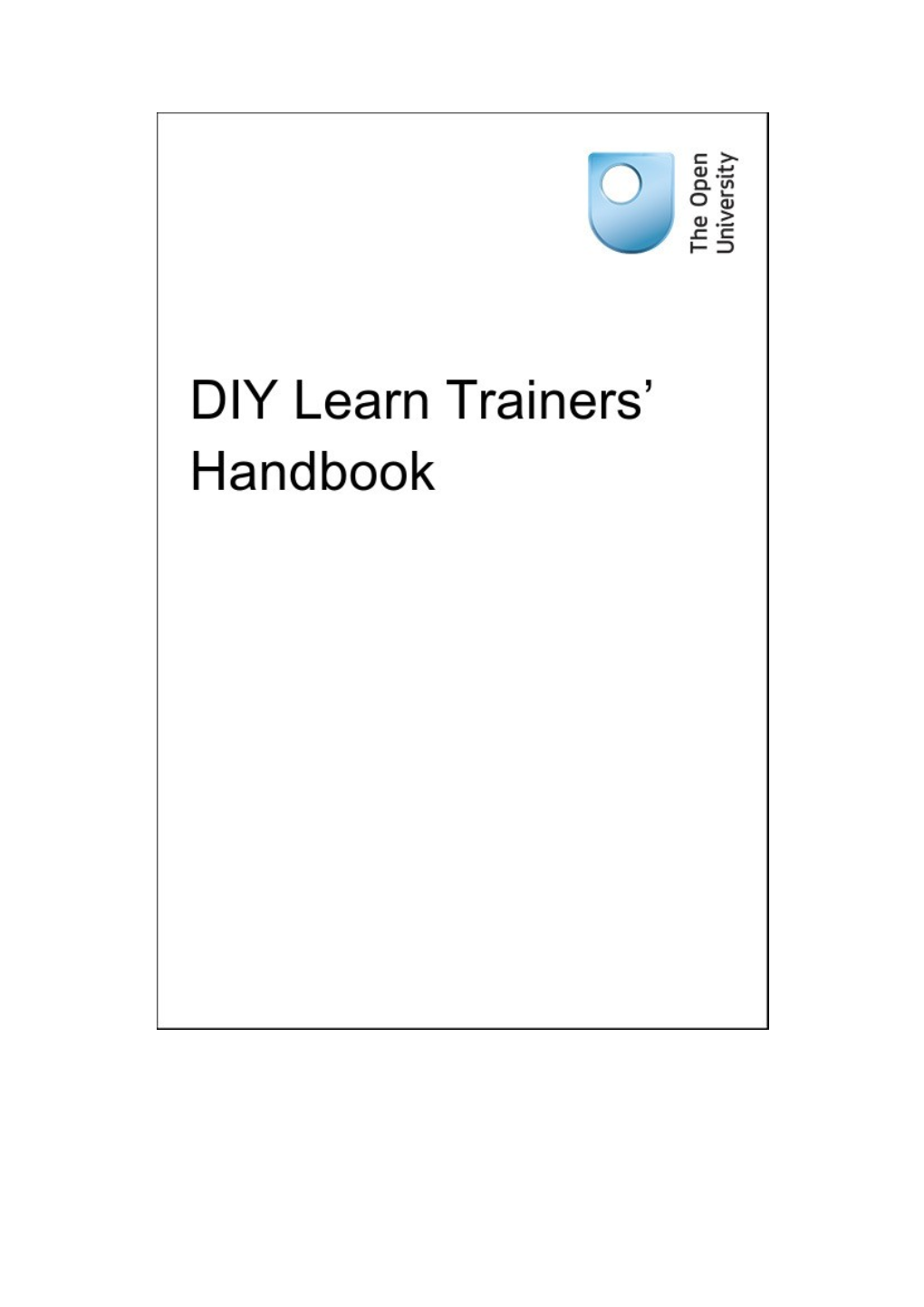 DIY Learn Trainers Handbook