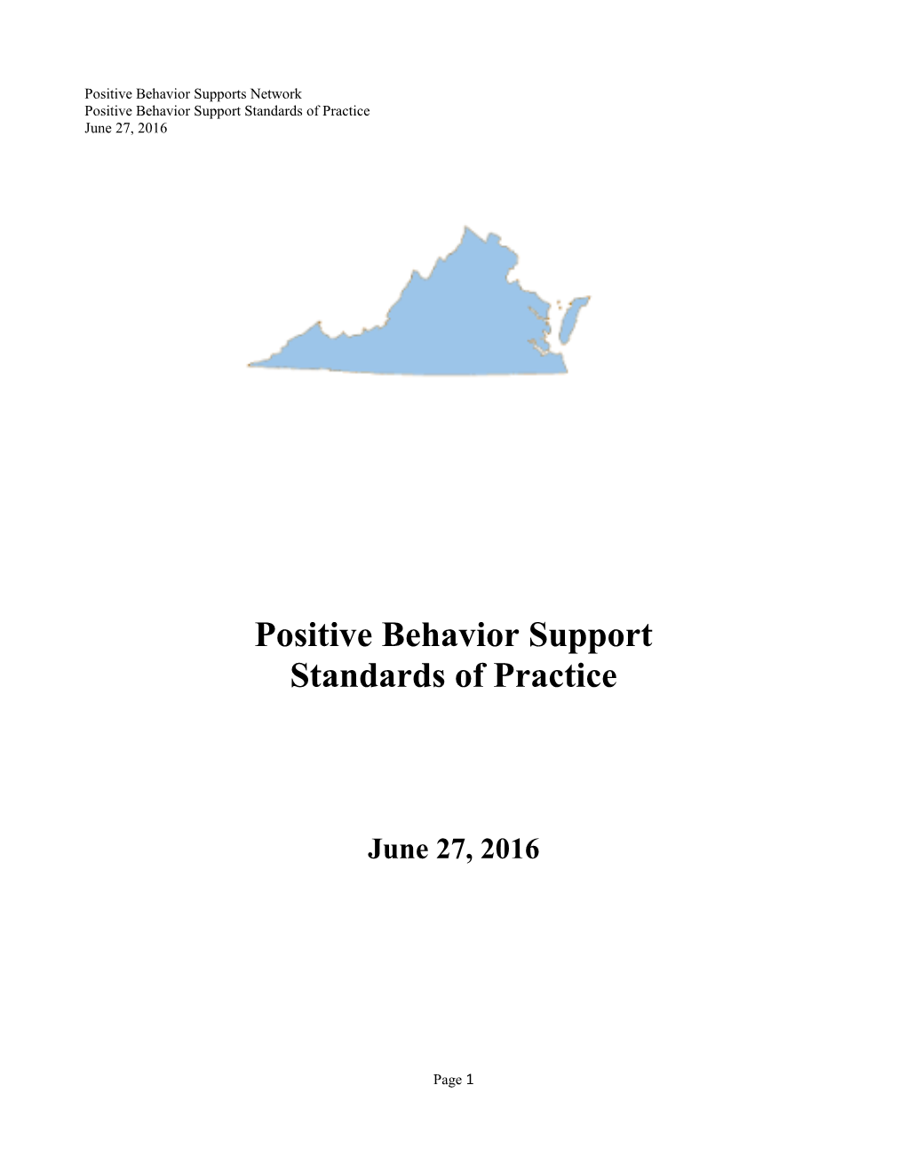 Pbs Standards of Practic: Individual Level