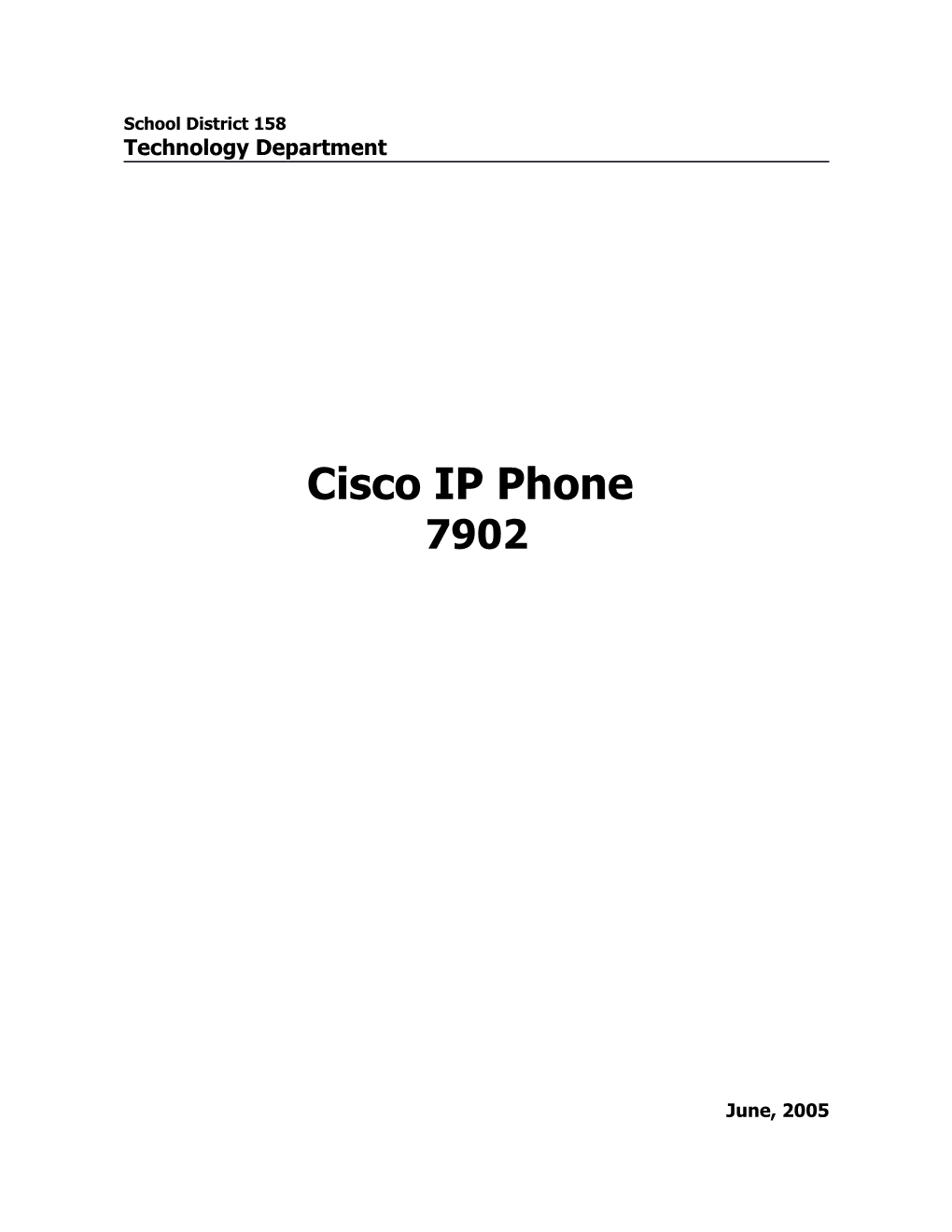 Cisco IP Phone Models 7940/7960