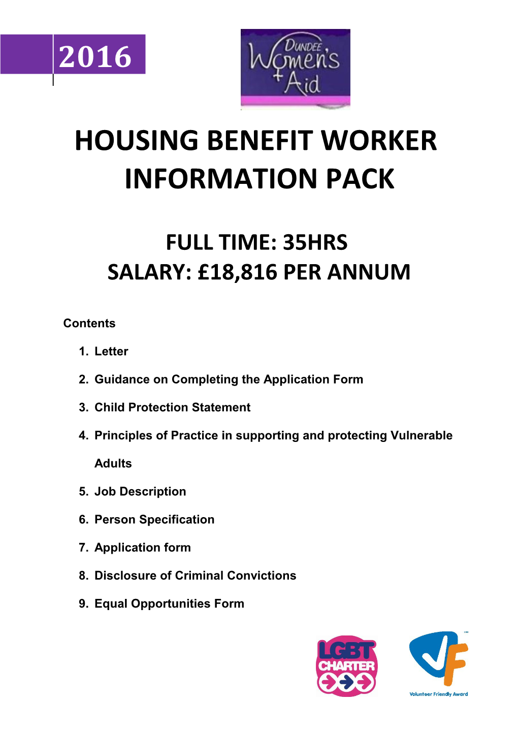 Housing Benefit Worker