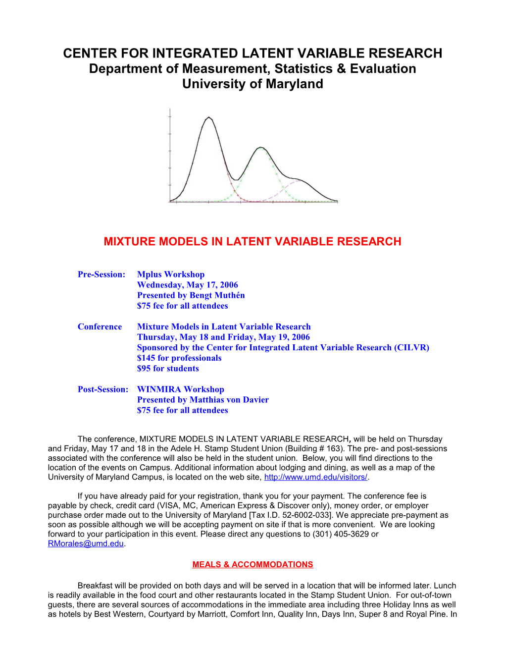 Center for Integrated Latent Variable Research
