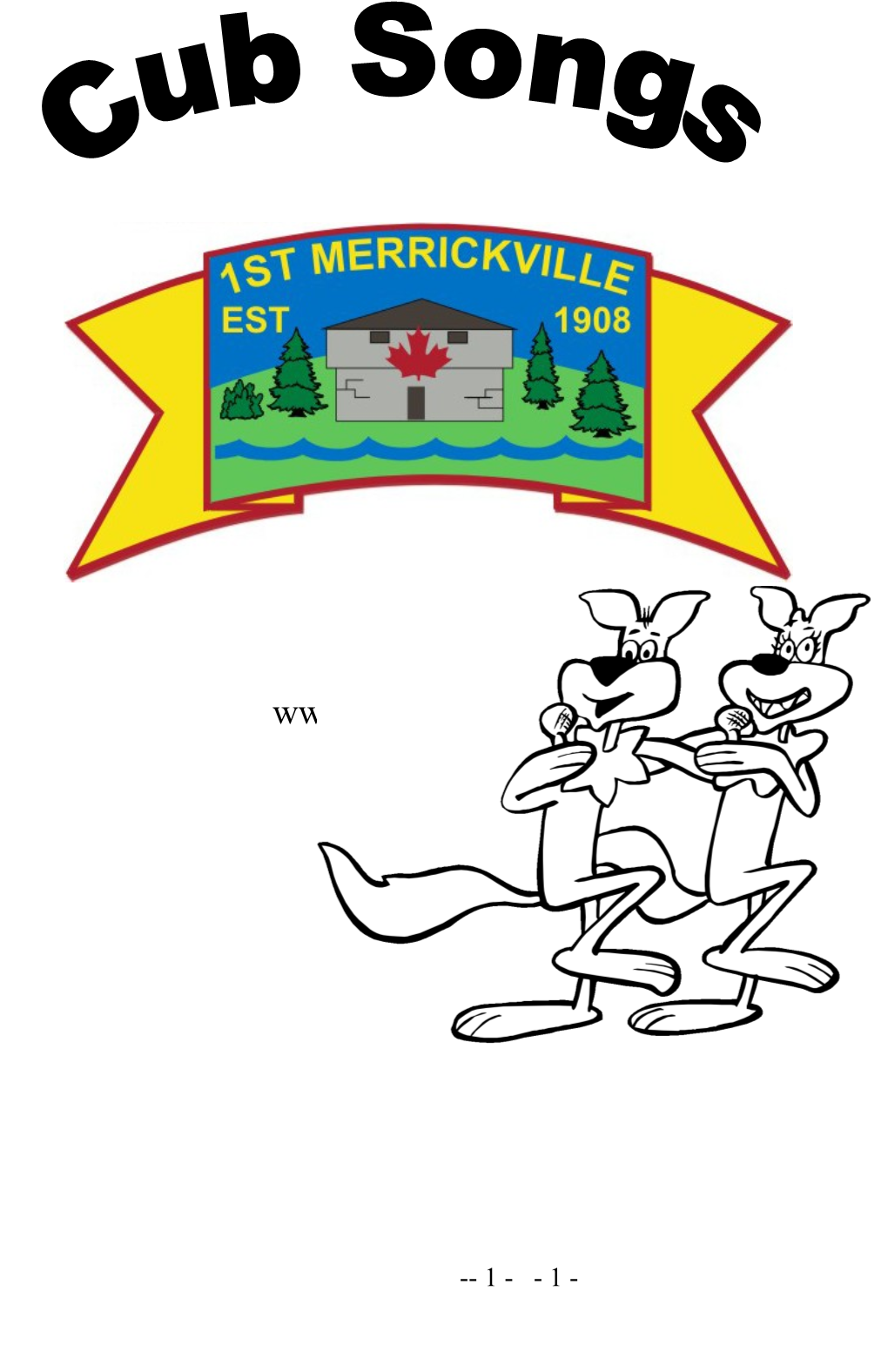 1St Merrickville Cub Songs