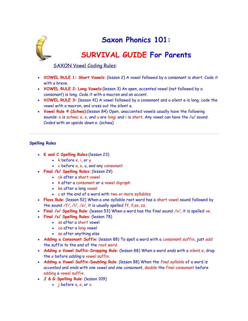 SURVIVAL GUIDE for Parents