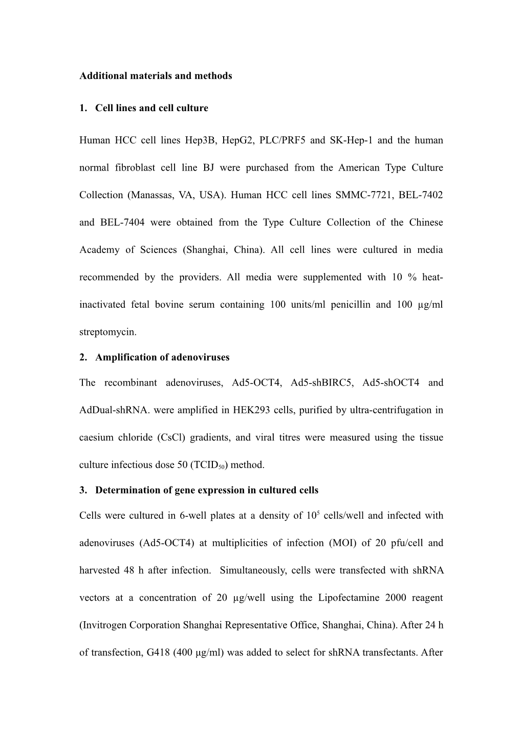 Additionalmaterials and Methods