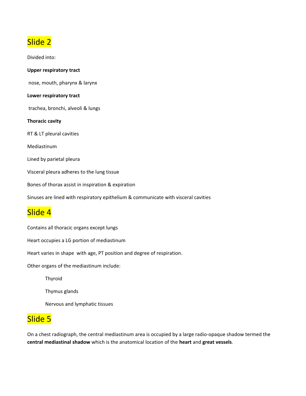 Upper Respiratory Tract