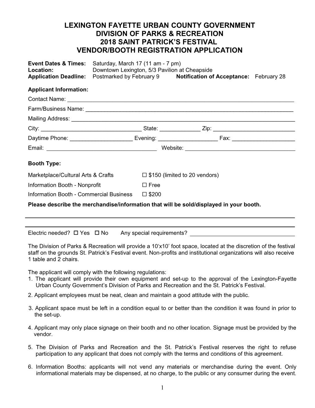 2012 Kentucky Sheep and Fiber Festival Vendor/Livestock Application