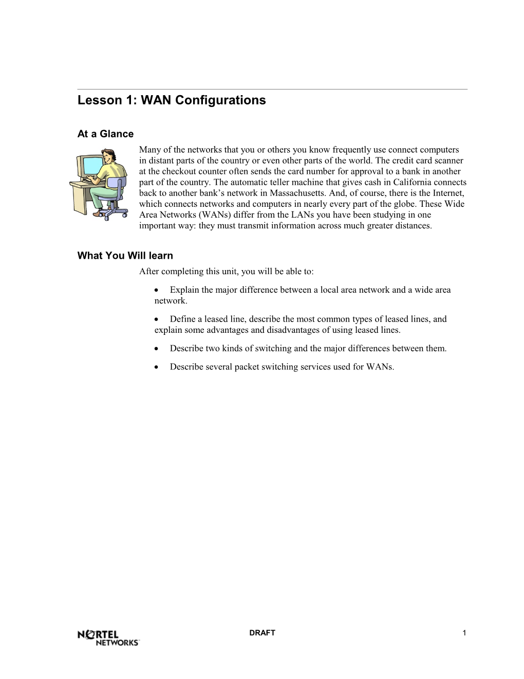 Lesson 1: WAN Configurations