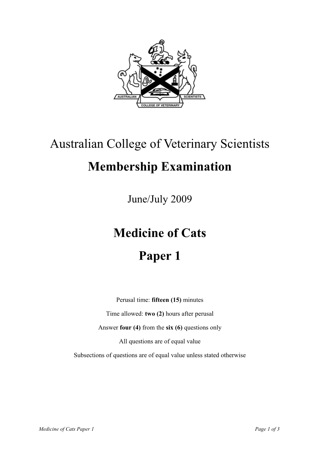 Australiancollege of Veterinary Scientists