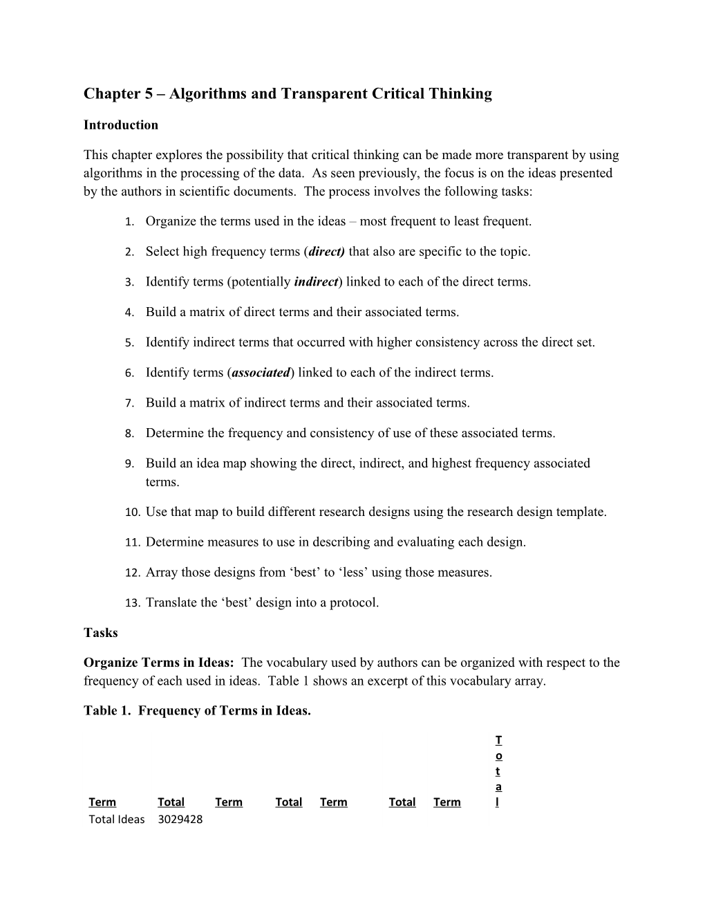 Chapter 5 Algorithms and Transparent Critical Thinking