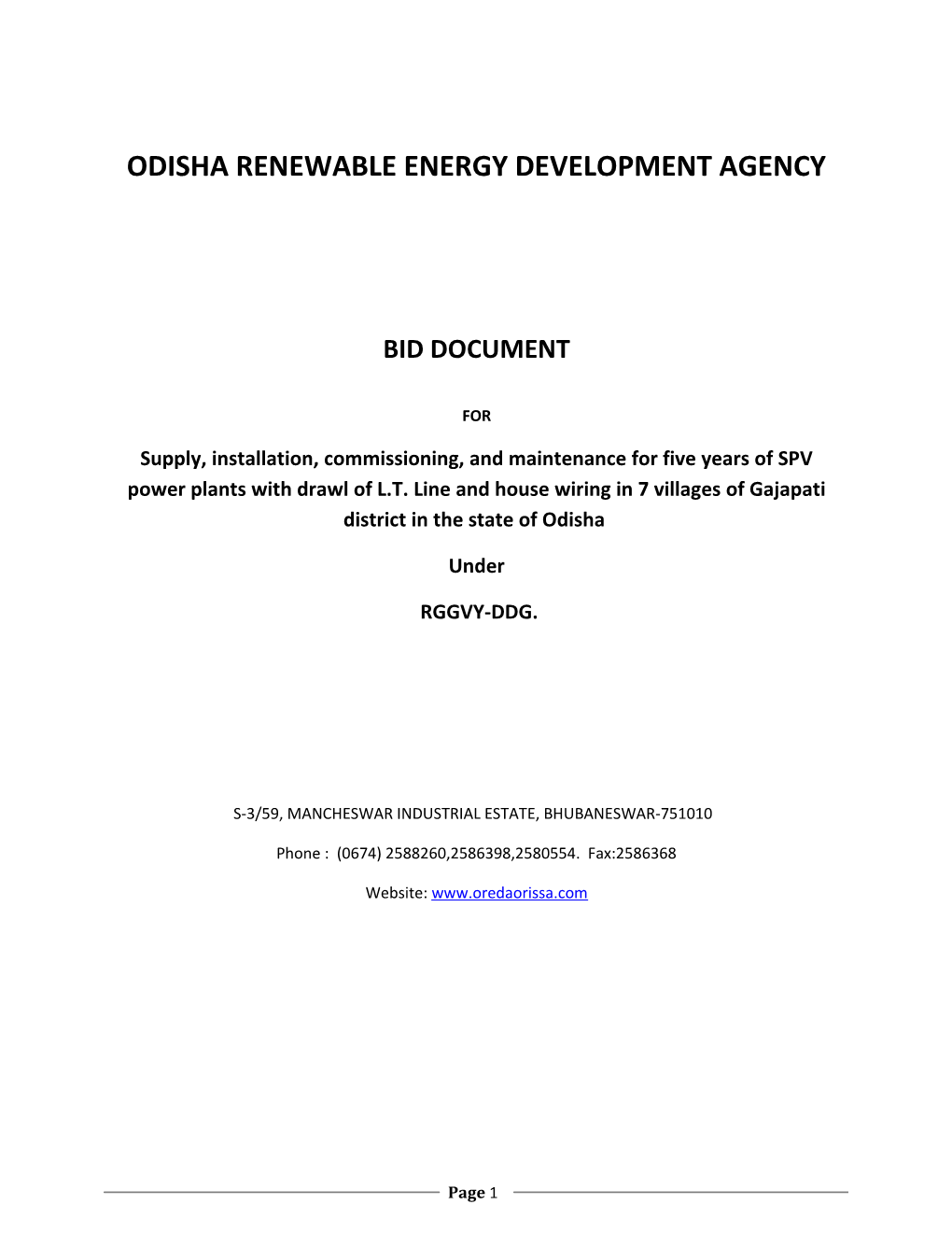 Odisha Renewable Energy Development Agency