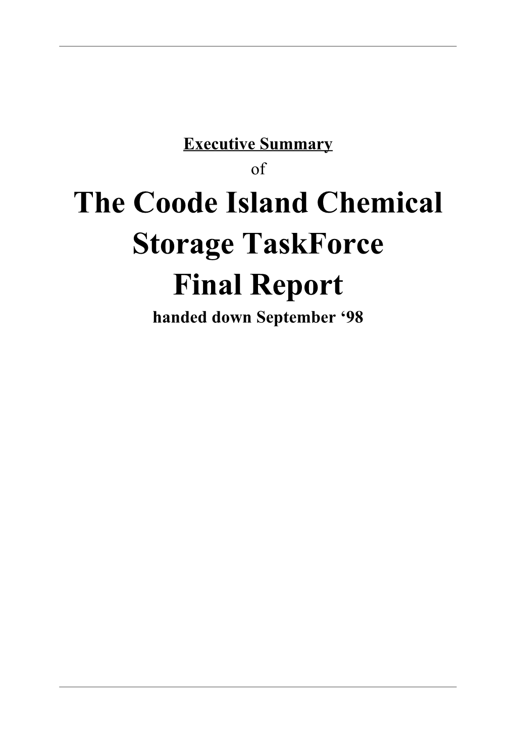 The Coode Island Chemical