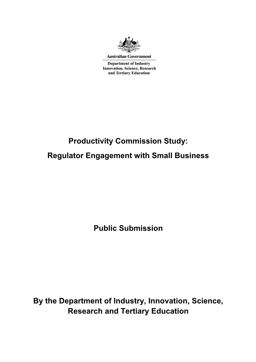 Submission 18 - Department of Industry, Innovation, Science, Research & Tertiary Education