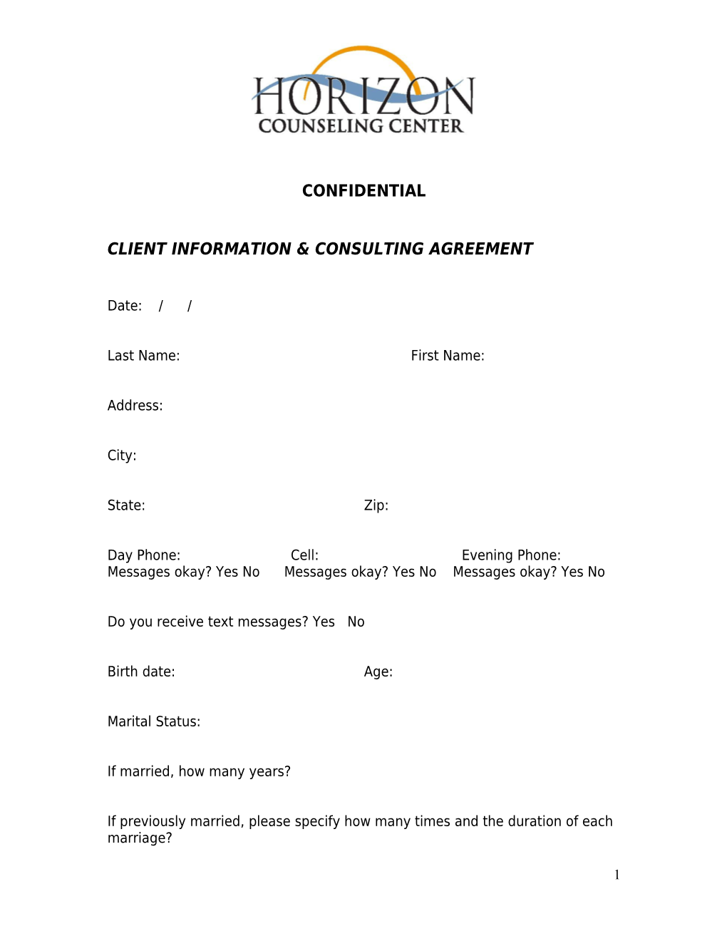 Client Information & Consulting Agreement