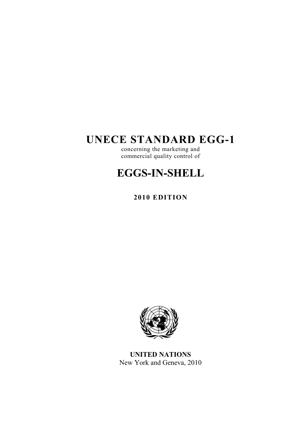 Unece Standard Egg-1