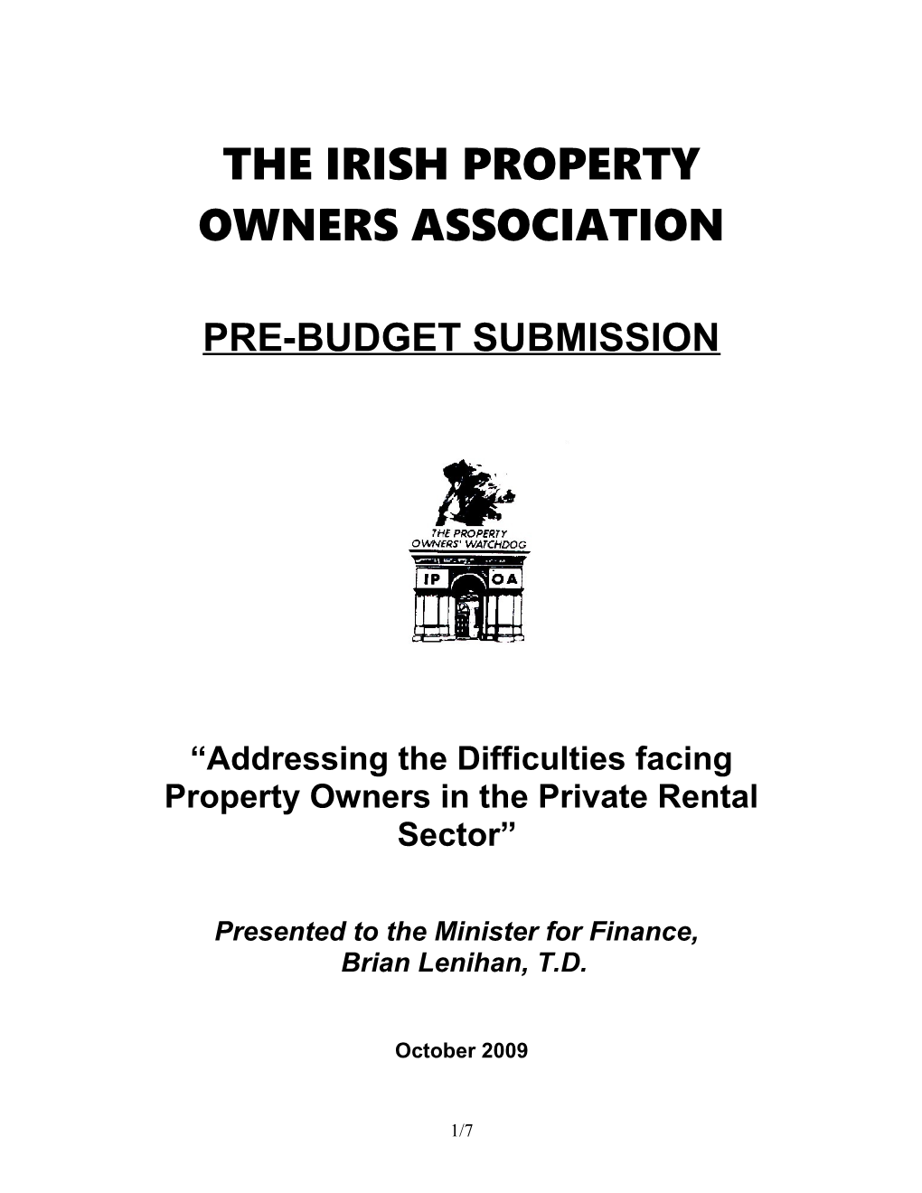 The Irish Property Owners Association