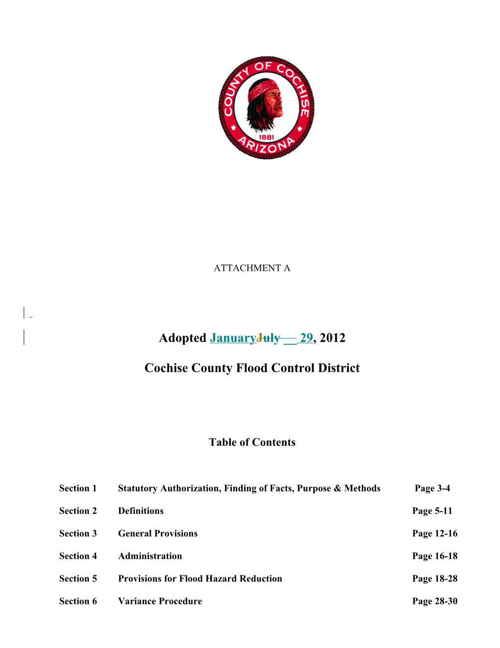 Cochise County Flood Control District