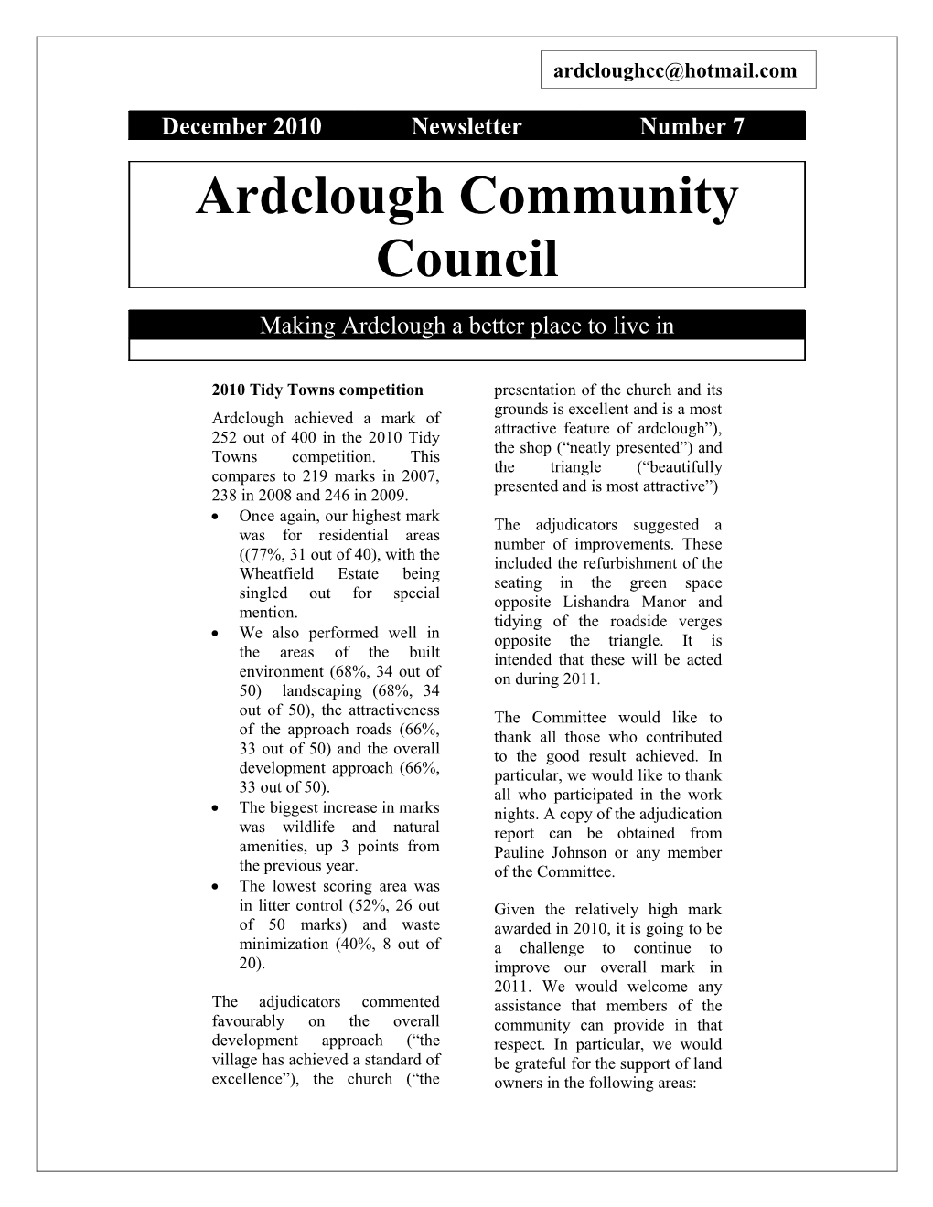 Ardclough Community Council